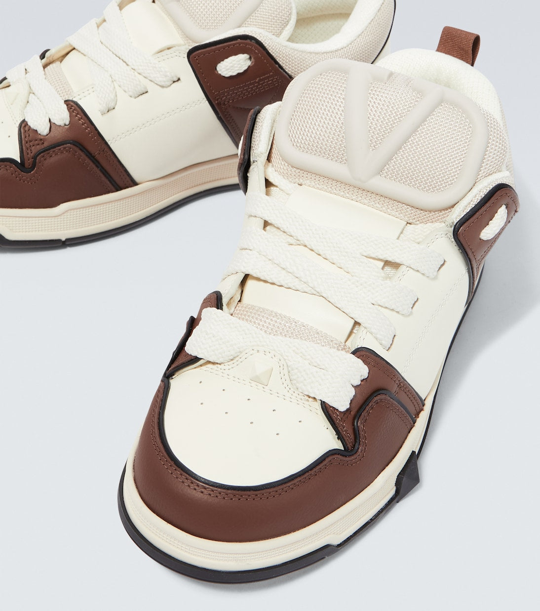 Valentino Open Skate - White Brown
