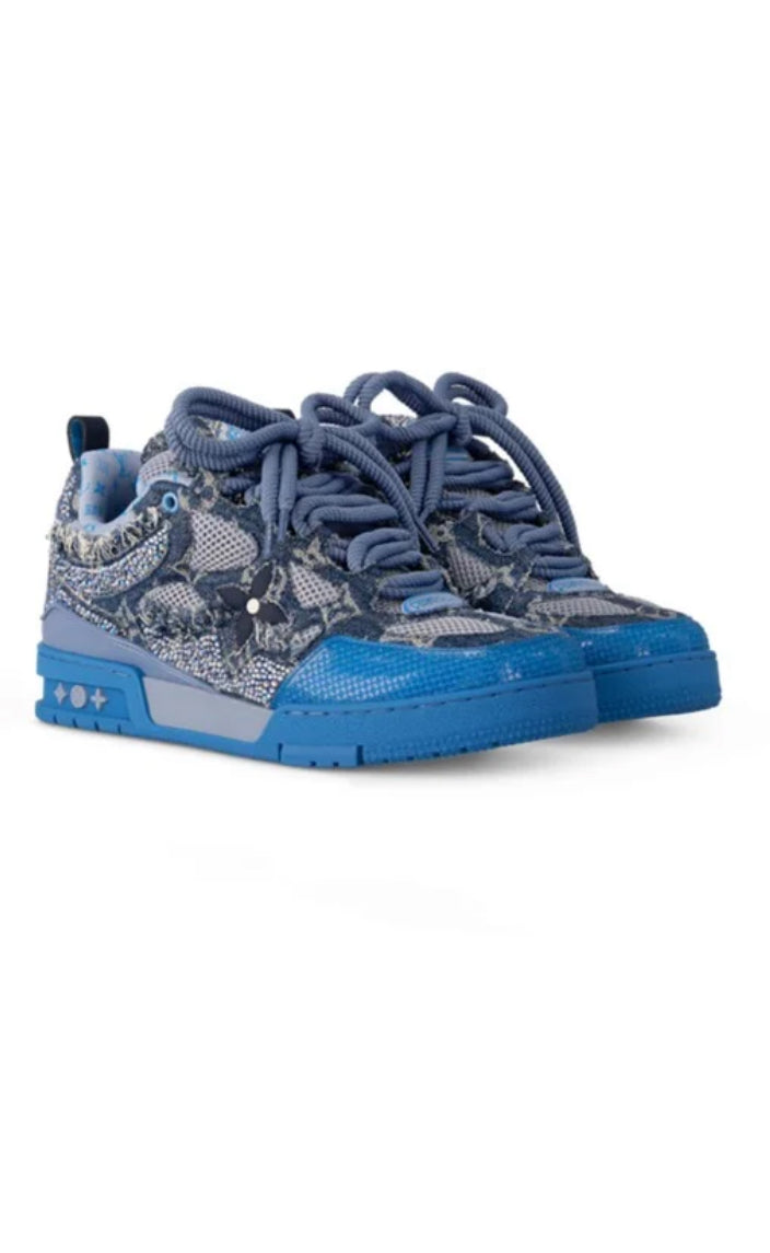 Louis Vuitton Skate - Blue Swarovski Monogram