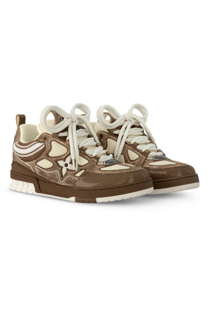 Louis Vuitton Skate - Brown White
