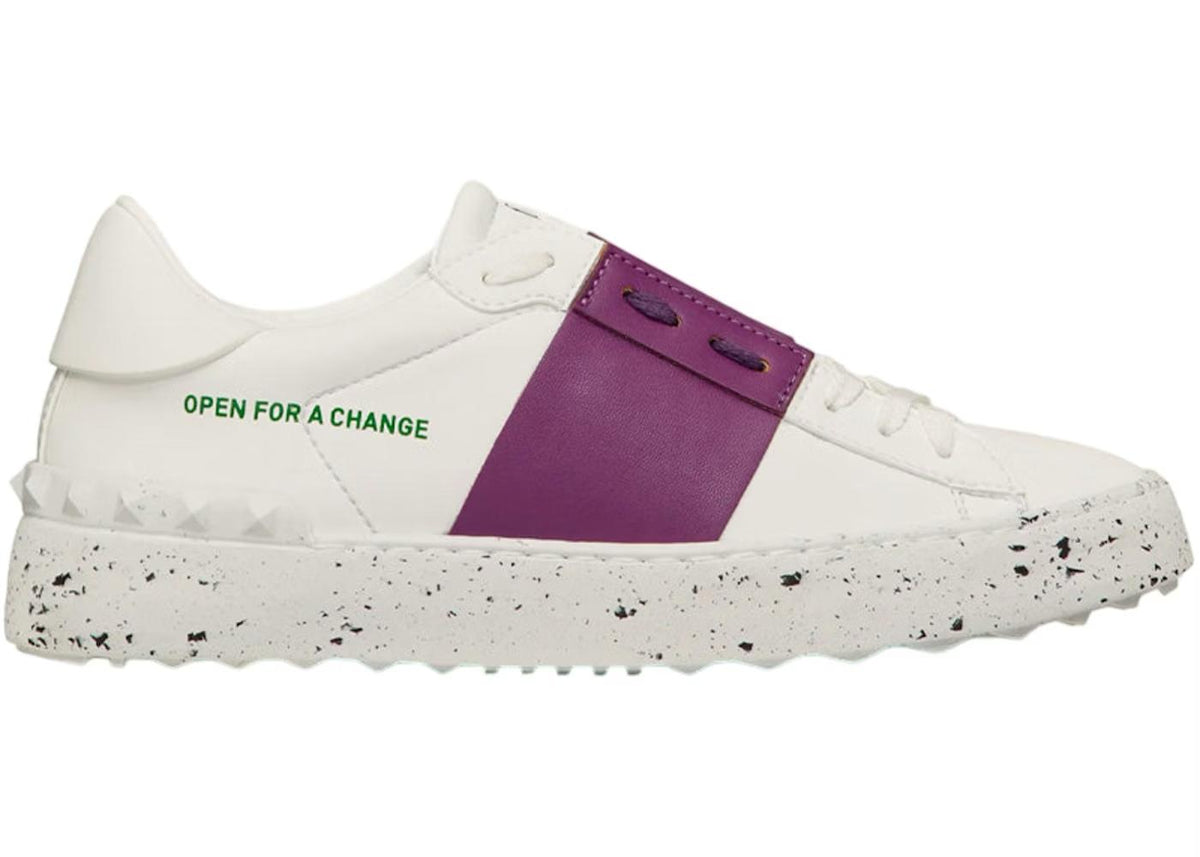 Open For a Change - White  Purple